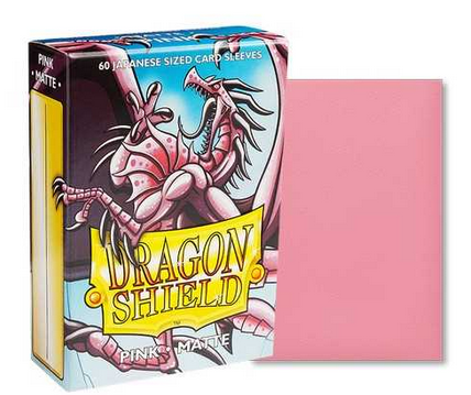 Dragon Shield - 60 Sleeves Matte Pink Japanese Size
