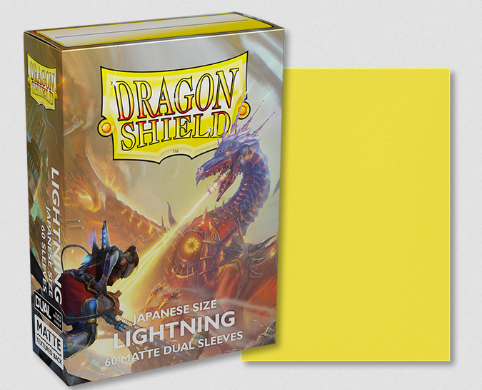 Dragon Shield - 60 Matte Dual Sleeves Lightning Japanese Size
