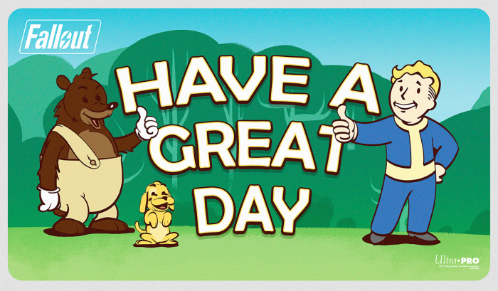 PREORDINE - Ultra Pro Playmat - Fallout Vault Boy: Have a Great Day