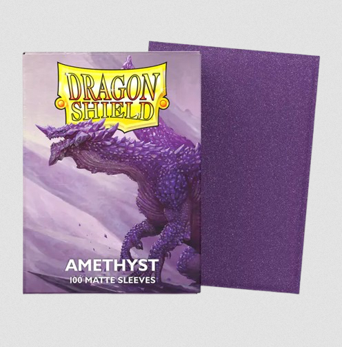 Dragon Shield - 100 Sleeves Matte Amethyst Standard Size