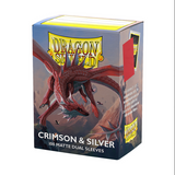 Dragon Shield - 100 Dual Sleeves Crimson & Silver - Standard Size Dragon Shield - 100 Dual Sleeves Crimson & Silver - Standard Size