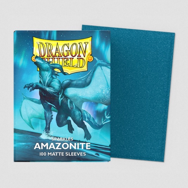 Dragon Shield - 100 Matte Sleeves Sparkles Amazonite - Standard Size
