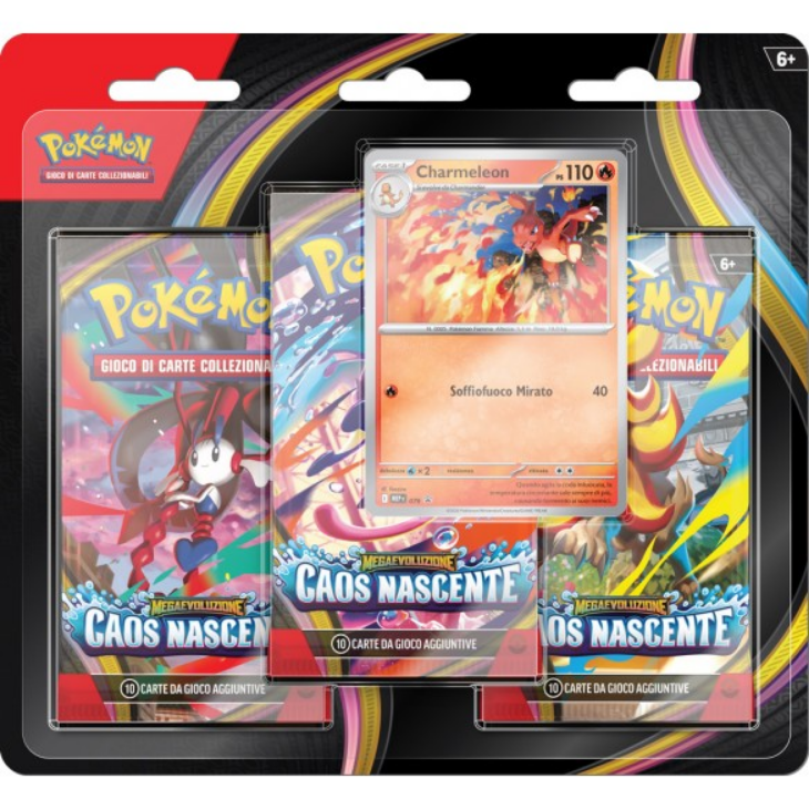 Mega Evoluzione: Caos Nascente - Blister da 3 Bustine Charmeleon ITA