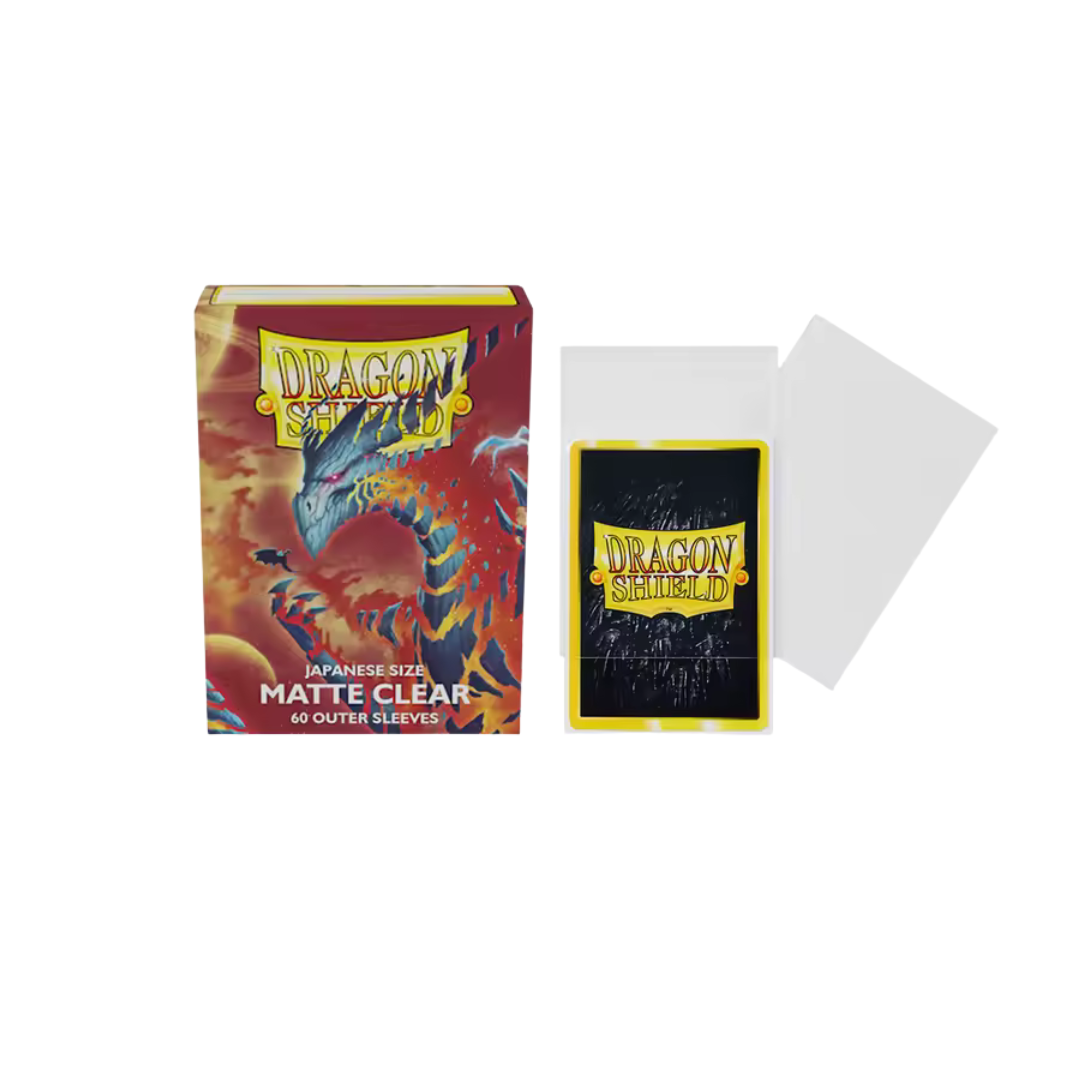 Dragon Shield - 60 Sleeves Matte Clear Outer Japanese Size