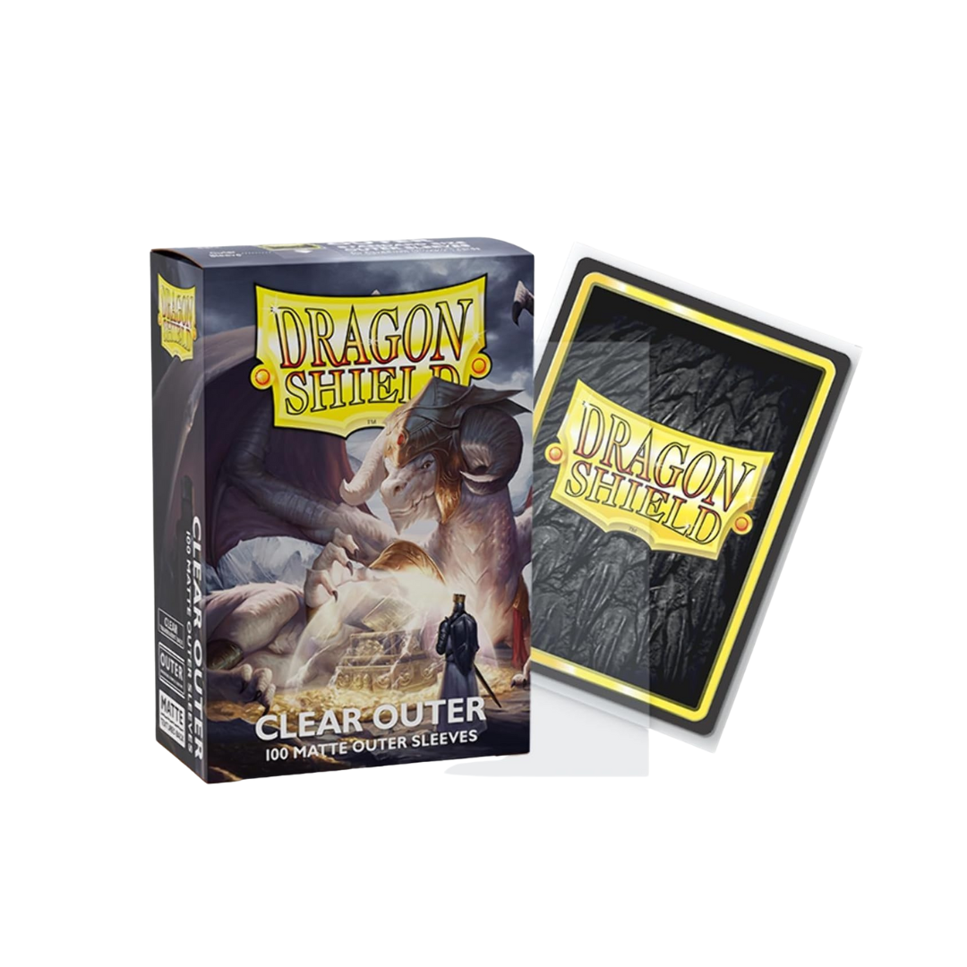 Dragon Shield - 100 Sleeves Matte Clear Outer Standard Size