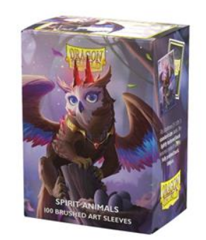Dragon Shield - 100 Brushed Dual Art Sleeves "The Dragowlis" Spirit Animal Series - Standard Size