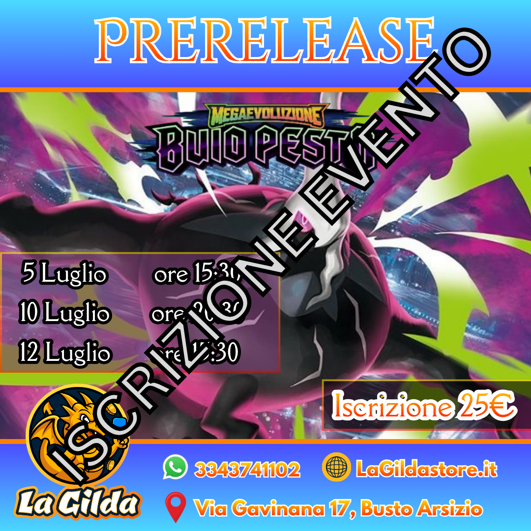 ISCRIZIONE EVENTO PRERELEASE Buio Pesto in ITALIANO