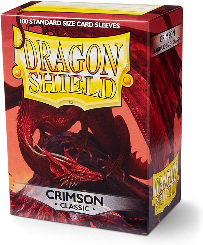 Dragon Shield - 100 Sleeves Classic Crimson Standard Size