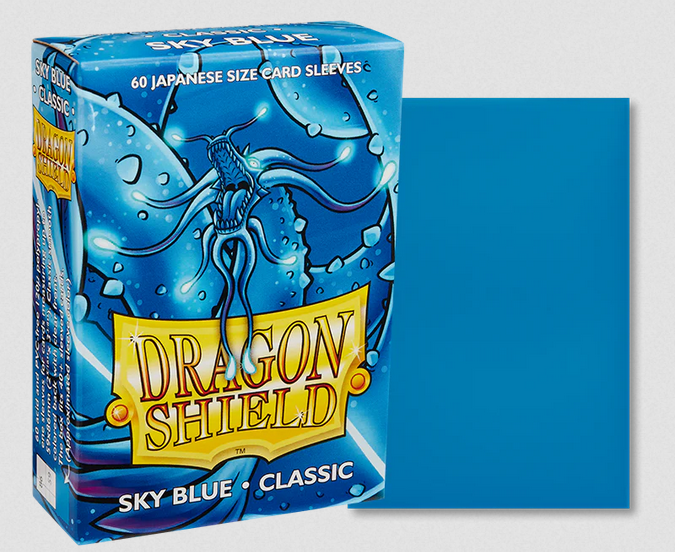 Dragon Shield - 60 Sleeves Classic Sky Blue Japanese Size