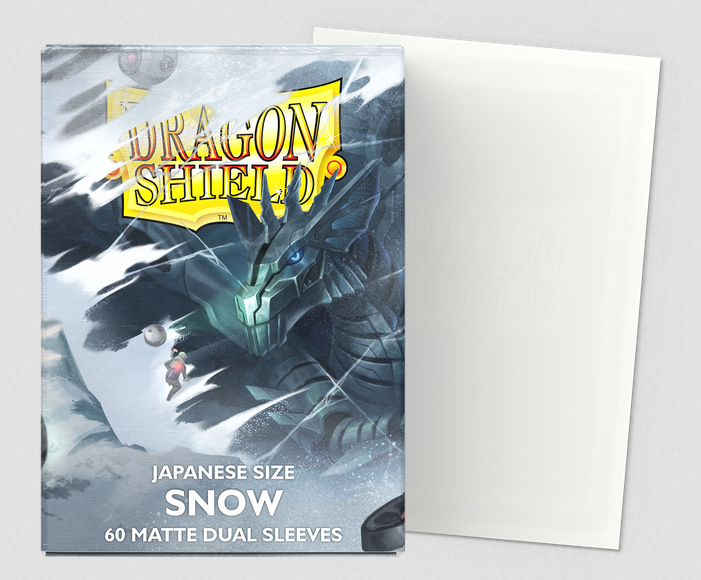 Dragon Shield - 60 Matte Dual Sleeves Snow Japanese Size