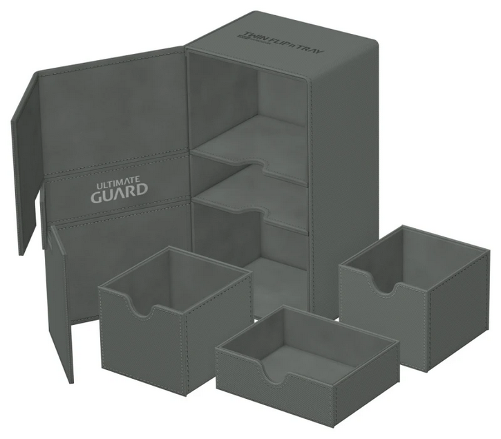 Ultimate Guard - Twin Flip`n`Tray 200+ XenoSkin - Monocolor Grey