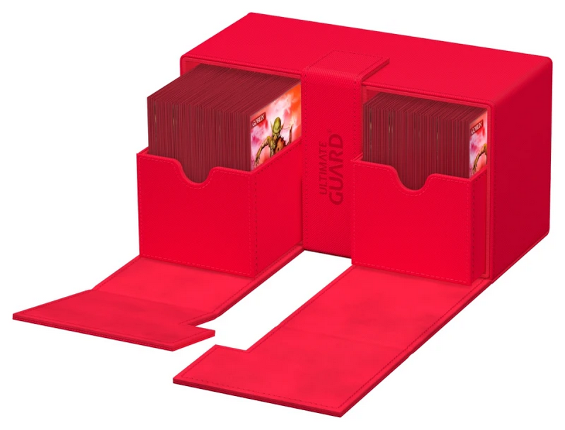 Ultimate Guard - Twin Flip`n`Tray 200+ XenoSkin - Monocolor Red