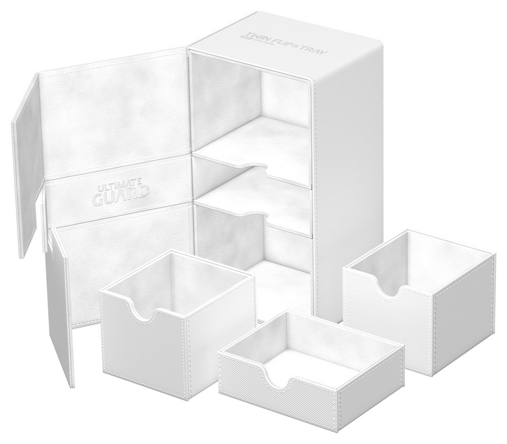 Ultimate Guard - Twin Flip`n`Tray 200+ XenoSkin - Monocolor White