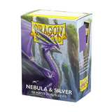Dragon Shield - 100 Dual Sleeves Nebula & Silver - Standard Size