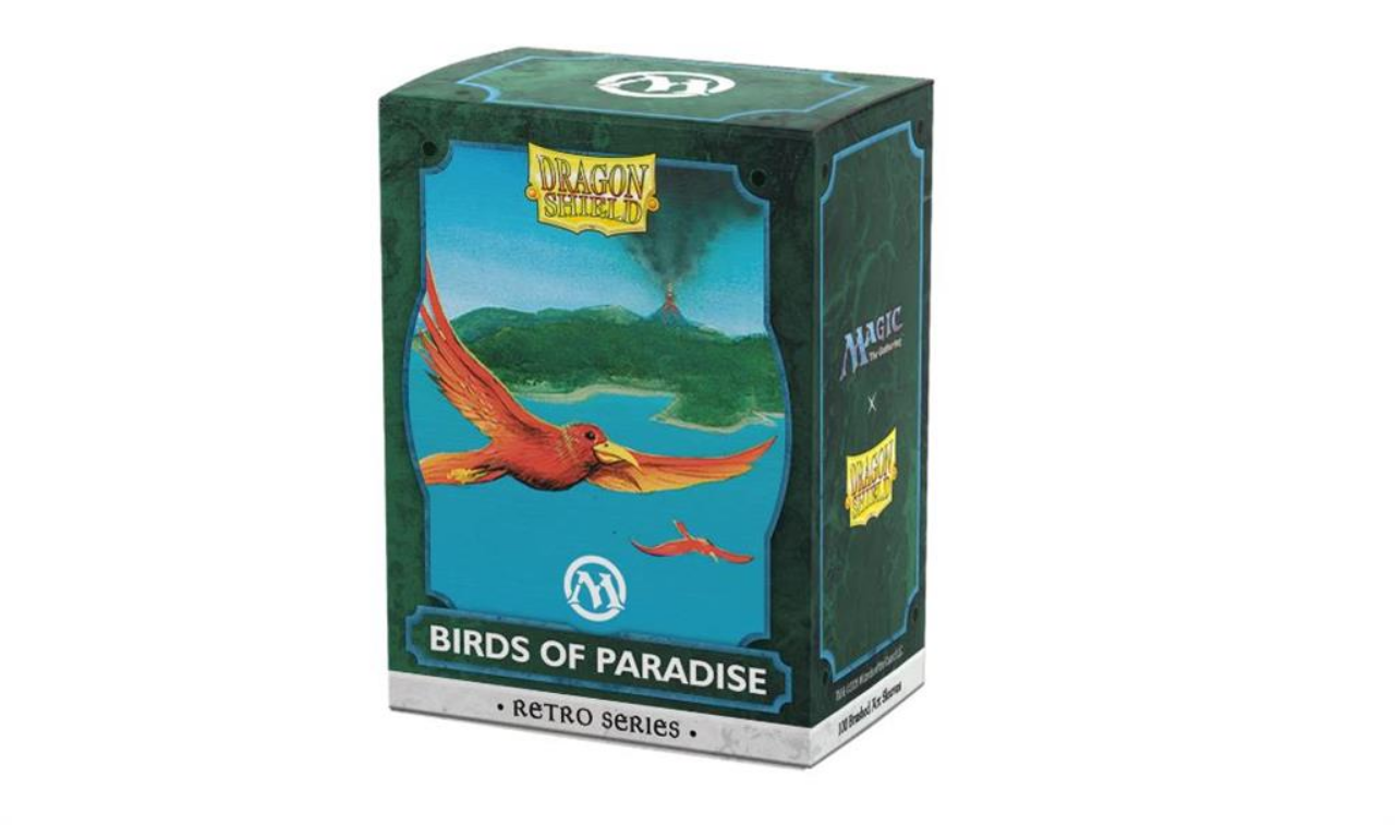 Dragon Shield - 100 Brushed Art Sleeves "Birds of Paradise" Retro Series - Standard Size