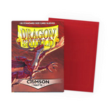 Dragon Shield - 100 Sleeves Matte Crimson Standard Size