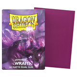 Dragon Shield - 60 Matte Dual Sleeves Wraith Japanese Size