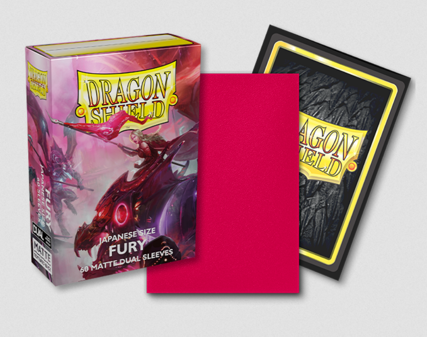 Dragon Shield - 60 Matte Dual Sleeves Fury Japanese Size