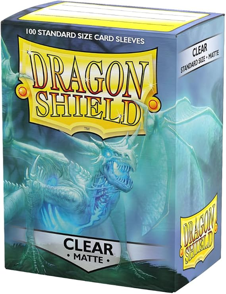 Dragon Shield - 100 Sleeves Matte Clear Standard Size