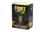Dragon Shield - 100 Dual Sleeves Black & Gold - Standard Size
