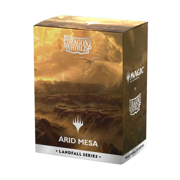 Landfall Series: Arid Mesa - Dragon Shield x Magic: the Gathering - Dual Art Sleeves - PREORDINE