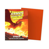 Dragon Shield - 100 Matte Dual Sleeves Ember Standard Size