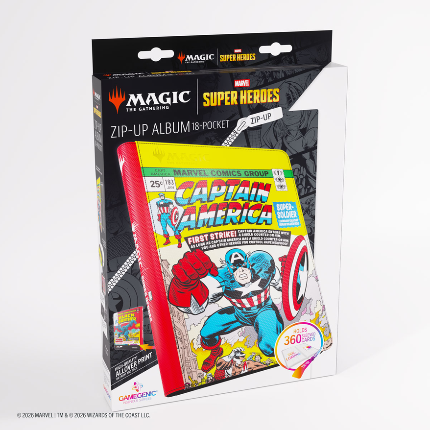 Gamegenic - 18-Pocket Zip Up Album (360) - Marvel Super Heroes
