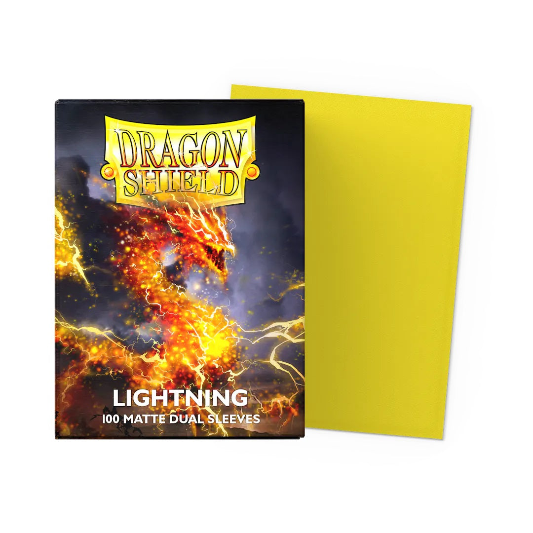 Dragon Shield - 100 Matte Dual Sleeves Lightning Standard Size