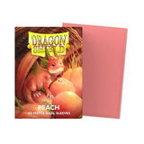 Dragon Shield - 100 Matte Dual Sleeves Peach Standard Size