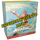 ISCRIZIONE EVENTO Prerelease Avatar: The Last Airbender MTG