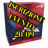 ISCRIZIONE EVENTO Prerelease Spider Man MTG (ITA)